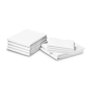 Medline Heavyweight Percale Egyptian Cotton Flat Sheets - Percale Flat Sheet, 66" x 108", Domestic - MDTFS5P08D