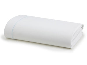 Medline PerforMAX Flat Sheets - PerforMax Flat Sheet, White with Light Blue Hem, 60" x 108", 2 doz. - MDTFS7S08N