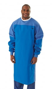 Medline Xalt Level 4 Critical Coverage Surgical Gowns - L4 Surgical Gown, Xalt Fabric, Ocean Blue, Critical Cover, Size L - MDTGXC4OL