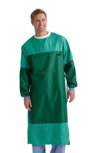 Medline Xalt Level 3 Panel Coverage Surgical Gowns - Xalt Fabric L3 Surgical Gown,, Green, Panel Cover, Size L - MDTGXP3JL