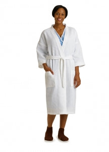 Monarch Robe And Towel Company Square Waffle Weave Patient Robes - Patient Robe, Square Waffle, One Size Fits Most, 24/Case - 401-44-WAF MEDLINE