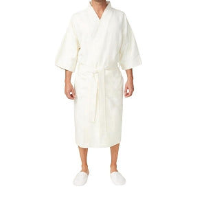 Monarch Robe And Towel Company Patient Robes - Microfiber Patient Robe, White, One Size Fits Most - 801 WHITE OSFM