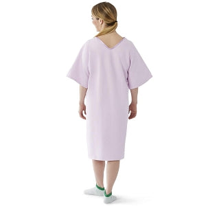 Medline Micro-Suede Patient Apparel - Micro-Suede Mammography Patient Robe, Lilac, One Size Fits Most - MDTHR9R04LIL