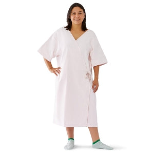 Medline Micro-Suede Patient Apparel - Micro-Suede Mammography Patient Robe, Pink, One Size Fits Most - MDTHR9R04PINK