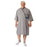 Medline Micro-Suede Patient Apparel - Micro-Suede Patient Robe, Gray with Navy Trim, Size 3XL - MDTHR9R07GRY