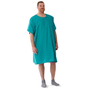 Medline Behavioral Health Apparel - Patient Exam Gown with 3-Armhole Design, Green, Size 5XL - MDTOG5R3AGRN