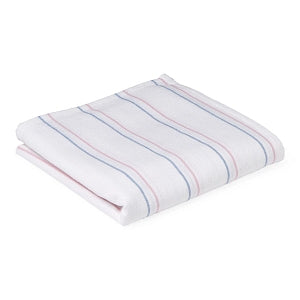 Blankets Kuddle-Up Flannel Ba - Baby Blanket, White with Pink and Blue Stripe, 100% Cotton, 36" x 36", 72/Case - MDTPB3C36STR