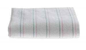 Blankets Kuddle-Up Flannel Ba - Baby Blanket, White with Pink and Blue Stripe, 100% Cotton, 36" x 36", 72/Case - MDTPB3C36STR