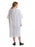 Medline Blended Patient Gowns - Patient Gown with Overlap Back and Back Snap Closures, Snowflake Print - MDTPG2ROLSNO