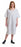 Medline Blended Patient Gowns - Patient Gown with Overlap Back and Back Snap Closures, Snowflake Print - MDTPG2ROLSNO