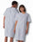 Medline Blended Patient Gowns - Patient Gown with Angle Back and Side Ties, Snowflake Print, One Size Fits Most - MDTPG2RTSSNO