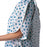 Medline Blended Patient Gowns - Patient Gown with Butterfly Sleeve Ties, Snowflake Print - MDTPG5BTSSNO