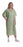 Medline Blended IV Gowns - Patient IV Gown with Side Tie Closure, Pocket, Cascade Print, One Size Fits Most - MDTPG5ITSCAG