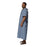 Medline Blended IV Gowns - Patient IV Gown with KM80 Plastic Snaps, Blue Triangle Print, One Size Fits Most - MDTPG5ITSTRB