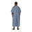 Medline Blended IV Gowns - Patient IV Gown with KM80 Plastic Snaps, Blue Triangle Print, One Size Fits Most - MDTPG5ITSTRB