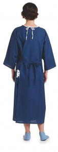 Medline Blended Patient Gowns - X-Ray Patient Gown, Navy, 48"L, 62" Sweep - MDTPG5RTSNAV