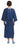 Medline Blended Patient Gowns - X-Ray Patient Gown, Navy, 48"L, 62" Sweep - MDTPG5RTSNAV