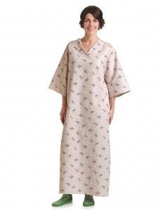 Medline Blended Patient Gowns - Patient Gown with Side Ties, Galaxy Print, Gray - MDTPG6RTSGAG