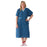 Medline PerforMAX IV Patient Gowns - PerforMAX IV Patient Gown with KM80 Plastic Snap Detail, Honeycomb Blue, One Size Fits Most - MDTPG7ITSHCB