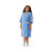 Medline Front-Opening Exam Patient Gowns - PerforMAX Front-Opening Exam Gown, Blue, Size M - MDTPG7RFOBLU2