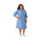 Medline Front-Opening Exam Patient Gowns - PerforMAX Front-Opening Exam Gown, Blue, Size M - MDTPG7RFOBLU2