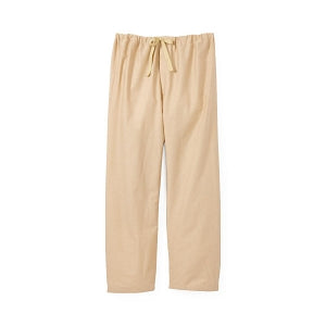 Medline Patient Pajamas - Pajama Pants with Drawstring, Solid-Tan, Size L - MDTPJ4B04TAN