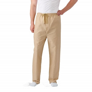 Medline Patient Pajamas - Pajama Pants with Drawstring, Solid-Tan, Size L - MDTPJ4B04TAN