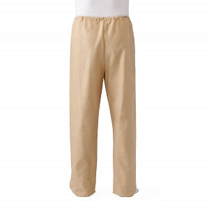 Medline Patient Pajamas - Pajama Pants with Drawstring, Solid-Tan, Size L - MDTPJ4B04TAN