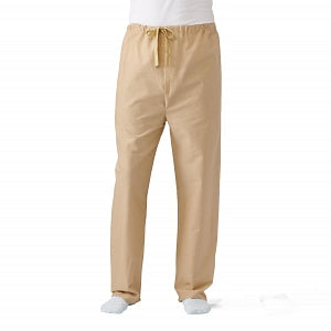 Medline Patient Pajamas - Pajama Pants with Drawstring, Solid-Tan, Size L - MDTPJ4B04TAN