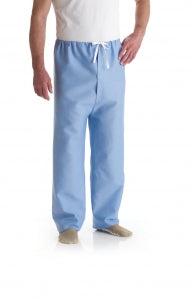 Medline Patient Pajamas - Color-Coded Pajama Pants, Solid Blue with Blue, Size XL - MDTPJ4T05DEM