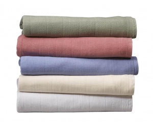 Medline Village Square Spread Blankets - Village Square Spread Blanket, Linen, 74" x 108" - MDTSB4C43LINR