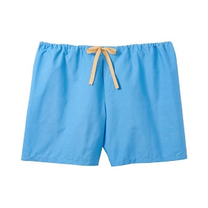 Medline Patient Pajamas Drawstring Pajama Shorts Light Blue