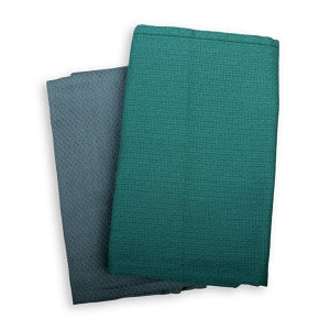 Medline Apex Reusable OR Towels - Reusable O. R. Towel, 100% Cotton, Jade Green, 18" x 31" - MDTST4H33JAD