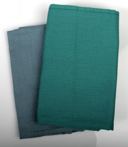 Medline Apex Reusable OR Towels - Reusable O. R. Towel, 100% Cotton, Misty Green, 18" x 31" - MDTST4H33MIS