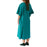 Medline Behavioral Health Apparel - IV Gown with Plastic Back Snap Closures, Green Bird Print, Petite - MDTTG5IABGRN