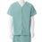 Medline Behavioral Health Apparel - Short-Sleeve Pajama Shirt with Plastic Snaps, Sea Spray, Size L / XL - MDTTPSS05SEA