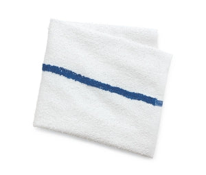 Medline Bar Mops - Bar Mop, Blue Stripe, 16" x 19", 30 oz., 50 Dozen - MDTUT3C18BLU