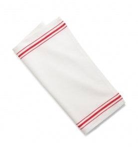 Medline Crash Towels - Crash Towel, Red Stripe, 17" x 33", 6 Dozen / Case - MDTUT3C20REDZ