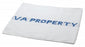 Medline Hospital or VA Property Cotton Terry Bath Towels - Bath Towel, White with Blue Text, "VA Property Not For Sale", 100% Cotton, 20" x 40", 5.5 lb./doz. - MDTVATOWEL