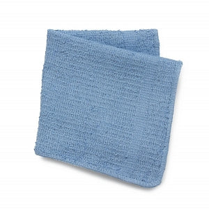 Medline Blue Utility Terry Cloths - Blue Utility Terry Washcloth, 11" x 11", 8 oz., 10 Dz. - MDTWC3C08BLUZ