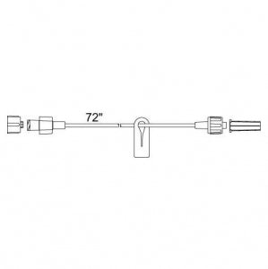 Smiths Medical Small Bore Extension Sets - Extension Set, Small Bore, Slide Clamp, Male Luer Lock - 537235PS