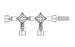 Smiths Medical Large Bore Stopcocks - Stopcock, Double 3-Way, Male Luer Lock - MX4312L