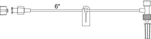 Smiths Medical Disposable IV T-Connectors - T-Adapter with Luer Lock Fusion, Size 1.0 m - MX453SL