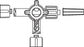 Smiths Medical Large Bore Stopcocks - Stopcock, 3-Way, High Flow, Swivel, Male Luer Lock - MX9311L