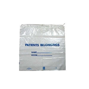 Inteplast Group Drawstring Patient Belongings Bags - Patient Belonging Bag with Drawstring, Gray, 20" x 23" - 3779