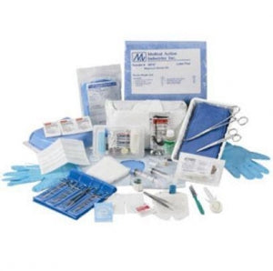 Owens & Minor Central Line Dressing Trays - Central Line Dressing Kit with Chloraprep - 57662C