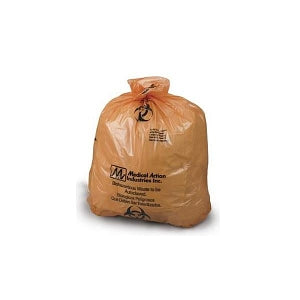 Inteplast Group Autoclavable Biohazard Waste Bags - Biohazard Waste Bag, Autoclavable, Orange, 1.8 mil, 14" x 19" - 8-700