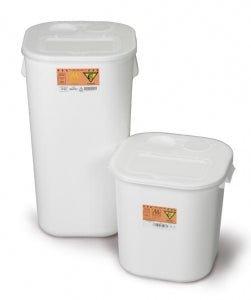 Inteplast Group Ltd Chemotherapy Waste Containment and Sharps Containers - Chemotherapy Sharps Container, 8 gal., White - 9751