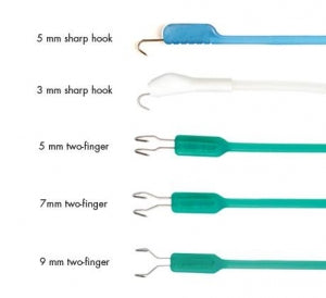 Cooper Surgical Lone Star Elastic Stays - Elastic Stay for Retractor Ring, 3 mm Sharp Hook - 3314-8G