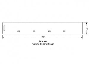 MTI-Medical Technique Optics One Drapes Equipment - DRAPE, REMOTE CNTRL 6X72" LF - 9414-40